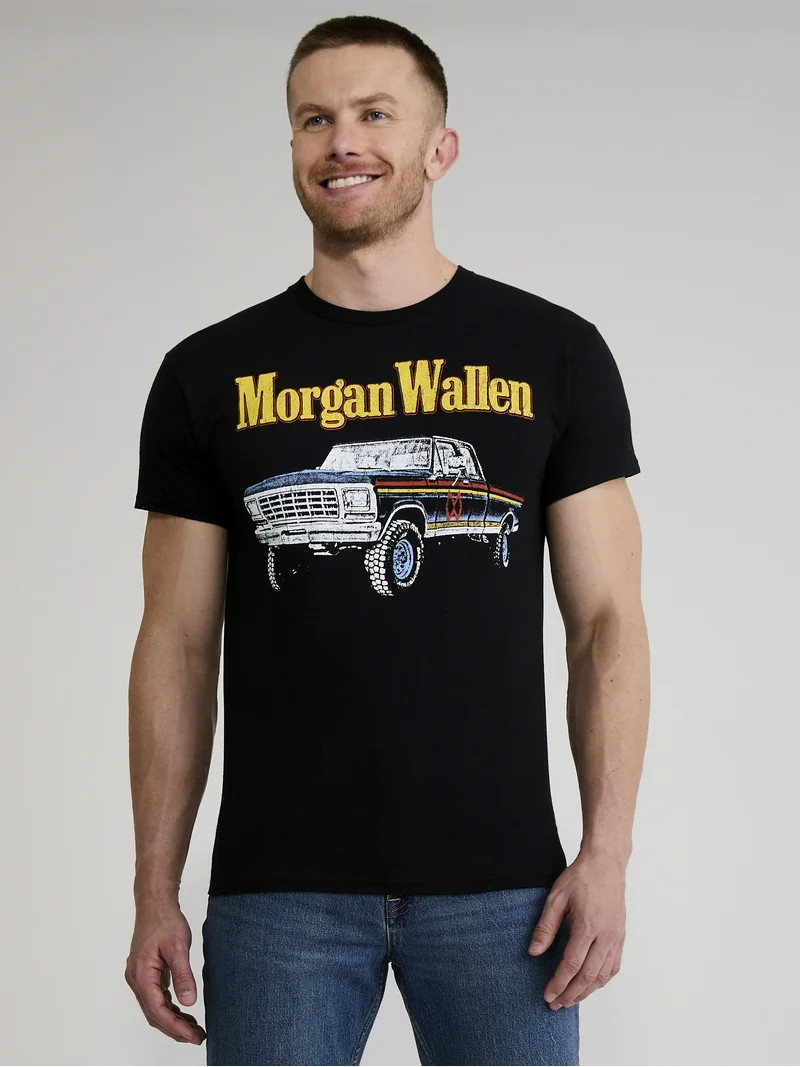 Morgan Wallen Men's & Big Men's Cotton Graphic Tee, Sizes S-3XL | Walmart (US)