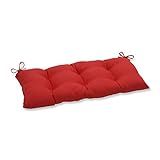 Pillow Perfect Outdoor/Indoor Tweed Swing/Bench Cushion, Red | Amazon (US)
