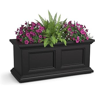 Mayne Fairfield 3-Foot Window Box – Self-Watering, Weather-Resistant Planter for Flowers – Du... | Amazon (US)