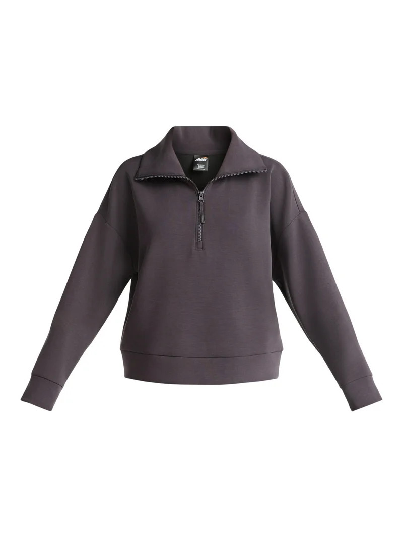 Avia Women's and Women's Plus ScubaKnit Quarter Zip Pullover, Sizes XS-4X | Walmart (US)