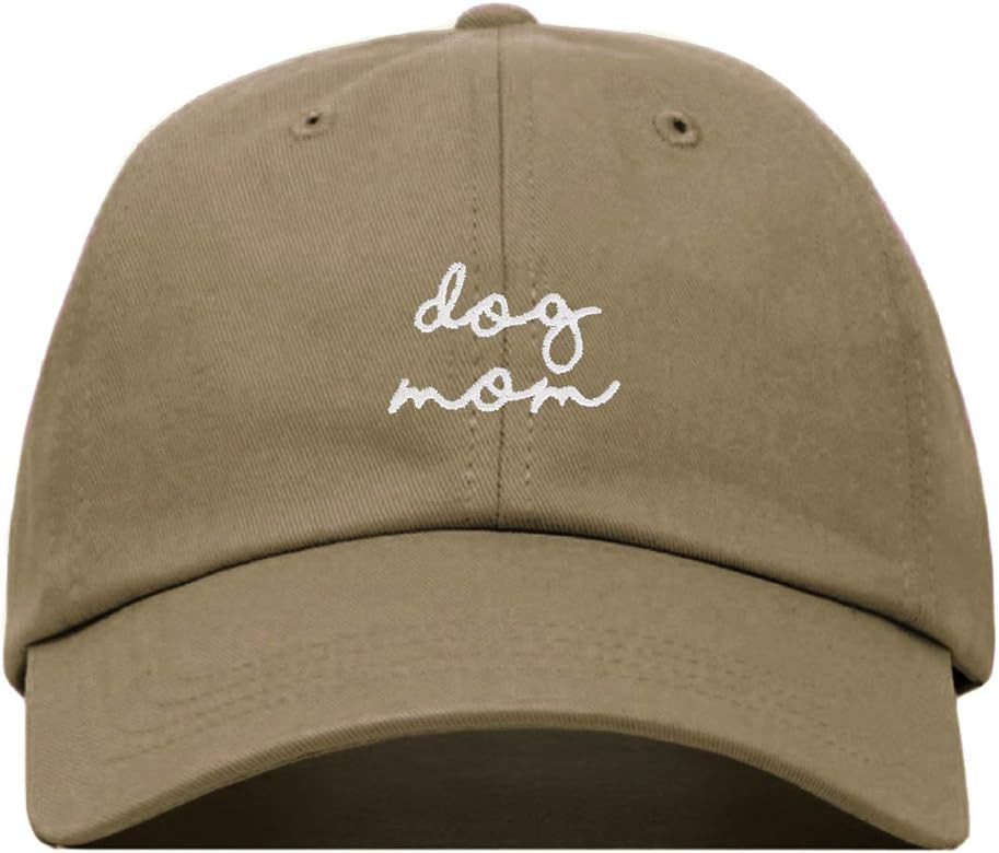 Dog Mom Baseball Hat, Embroidered Dad Cap, Unstructured Soft Cotton, Adjustable Strap Back (Multi... | Amazon (US)