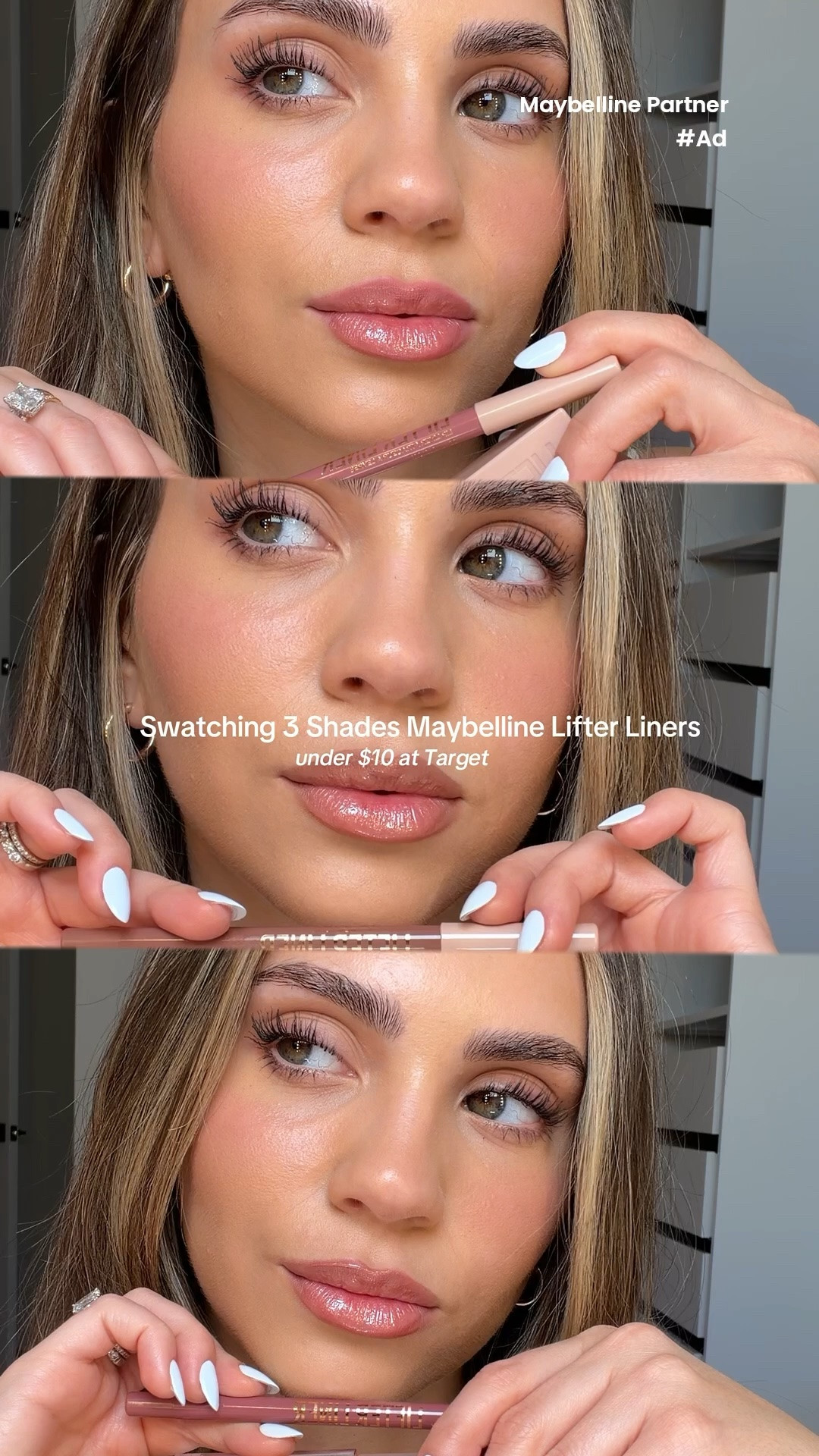 #ad trying out 3 shades of @Maybelline Lifter Liners to find my favorite. Found them all at @Target. The shades used are Line Leader, On It, and Big Lift 👄 the Maybelline Lifter Gloss used on top is in the shade: moon @shop.LTK #liketkit #Maybelline #Target #TargetPartner #MaybellinePartner @targetstyle

#LTKBeauty #LTKmorningroutine #LTKgrwm