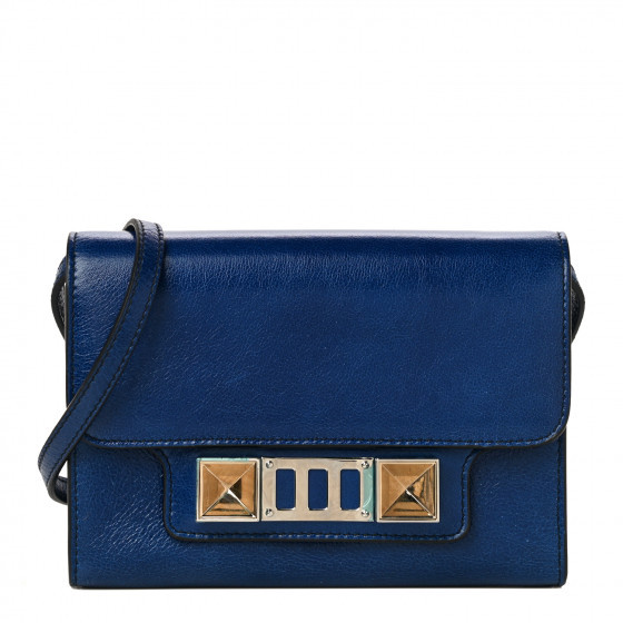 PROENZA SCHOULER Calfskin PS11 Wallet With Strap Sapphire | Fashionphile