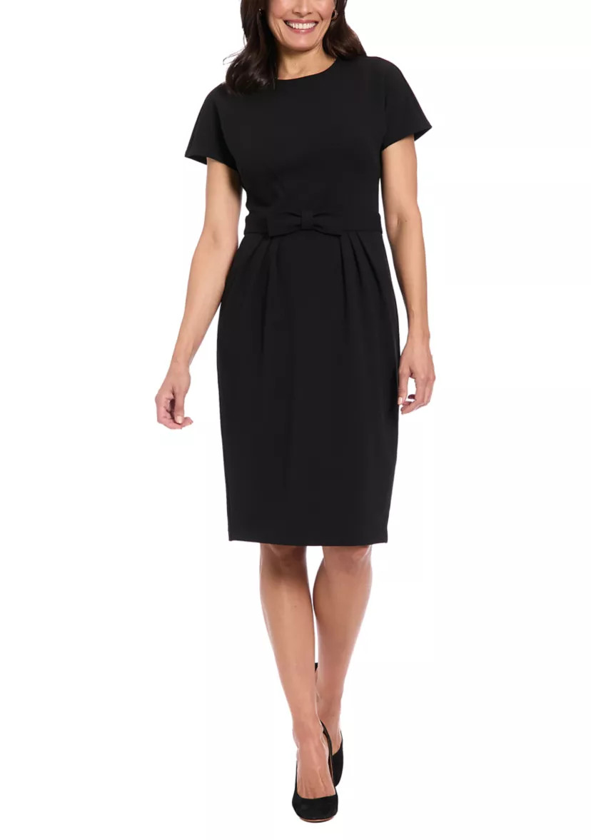 Women's Short Sleeve Bow Mini Dress | Belk