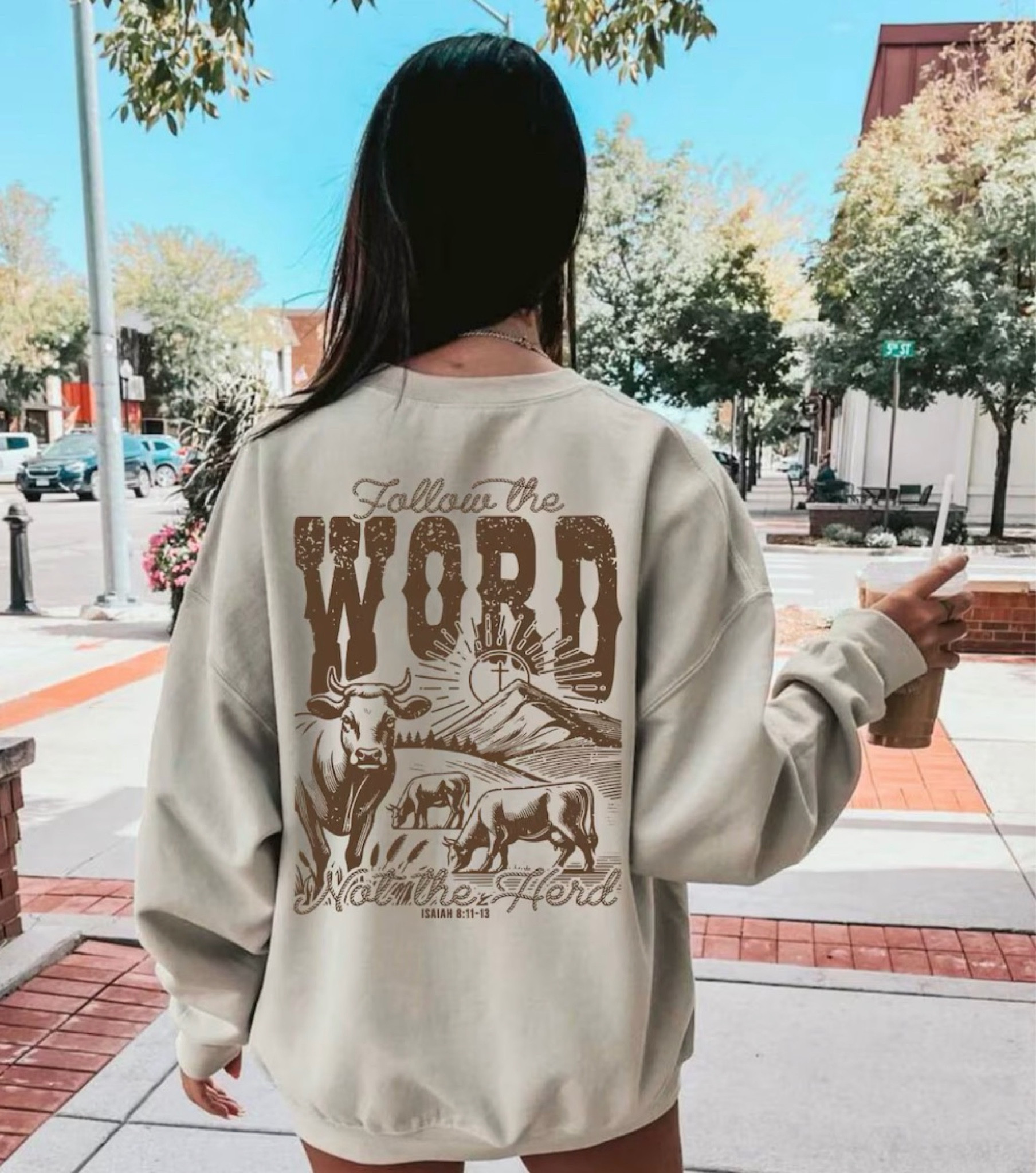 40% off 🎉

Follow The Word Not The Herd Sweatshirt, Isaiah 8:11-13, Religious Hoodie, Christian Country Gift, Bible Verse Apparel, Religious Gifts

#LTKSaleAlert