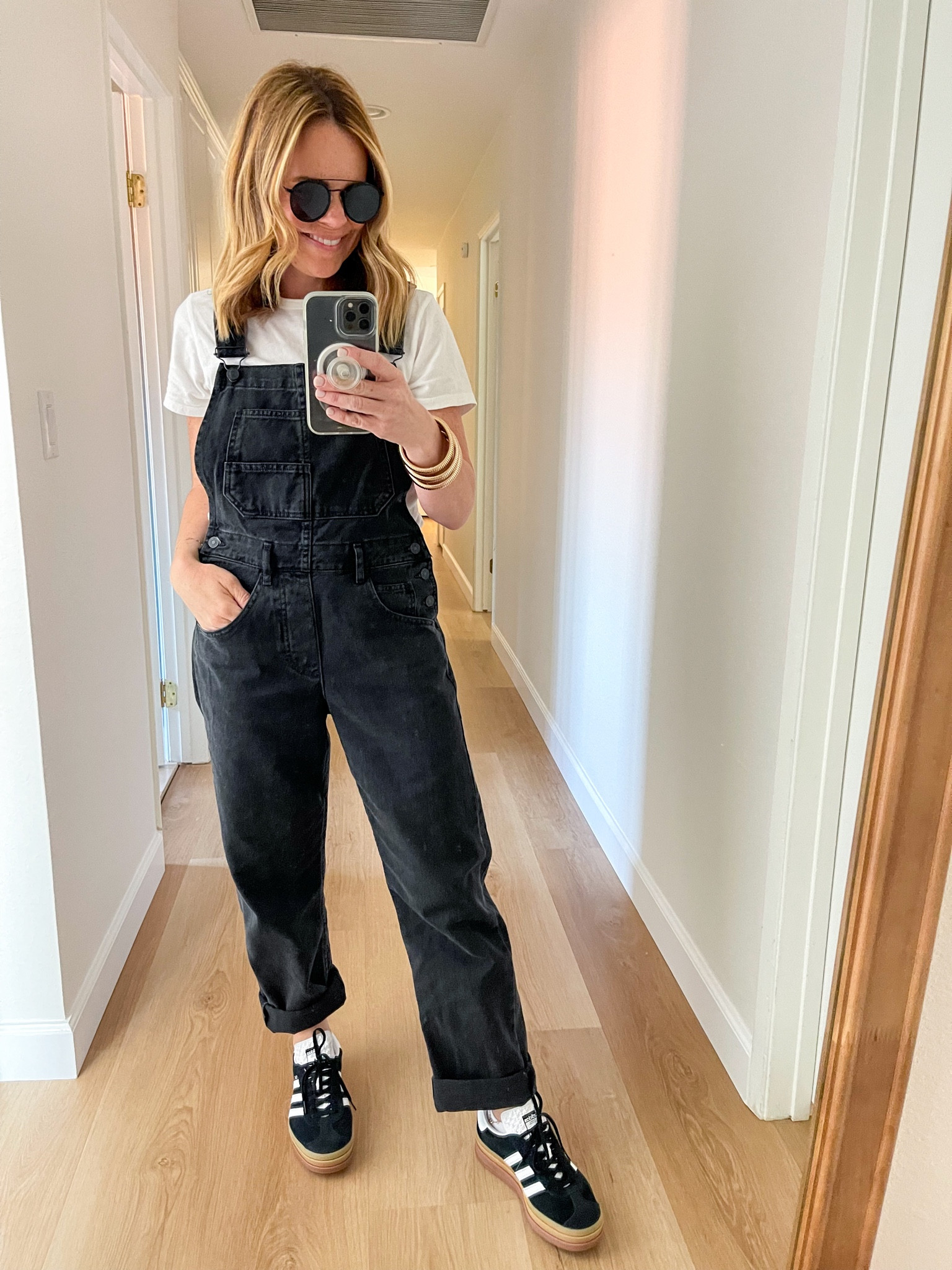Dare I say these are my favorite overalls ever?! 

Fit is TTS. I am in an XS

Free People 
Adidas 
Gazelle 
Spring 
OOTD 
Outfit Inspo 

#LTKshoecrush #LTKover40 #LTKSeasonal