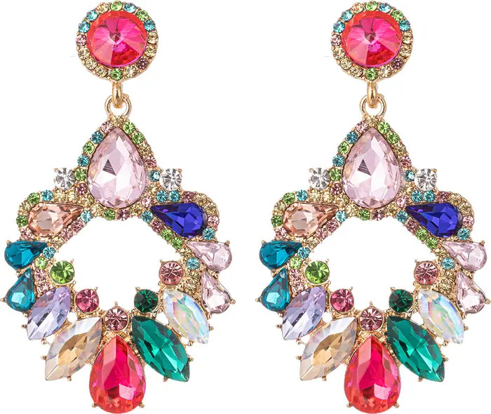 Rainy Rainbow Crystal Drop Earrings | Nordstrom Rack