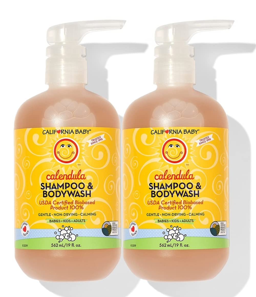 California Baby Calendula Shampoo and Body Wash - Hair, Face, and Body, Gentle, Allergy Tested, Dry, | Amazon (US)