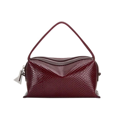 Verafied New York Maroon Python Café Mini Bag - Maroon Python Café Mini Bag | Shop.com