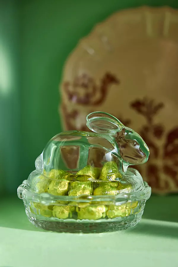 Bunny Glass Candy Dish | Anthropologie (US)