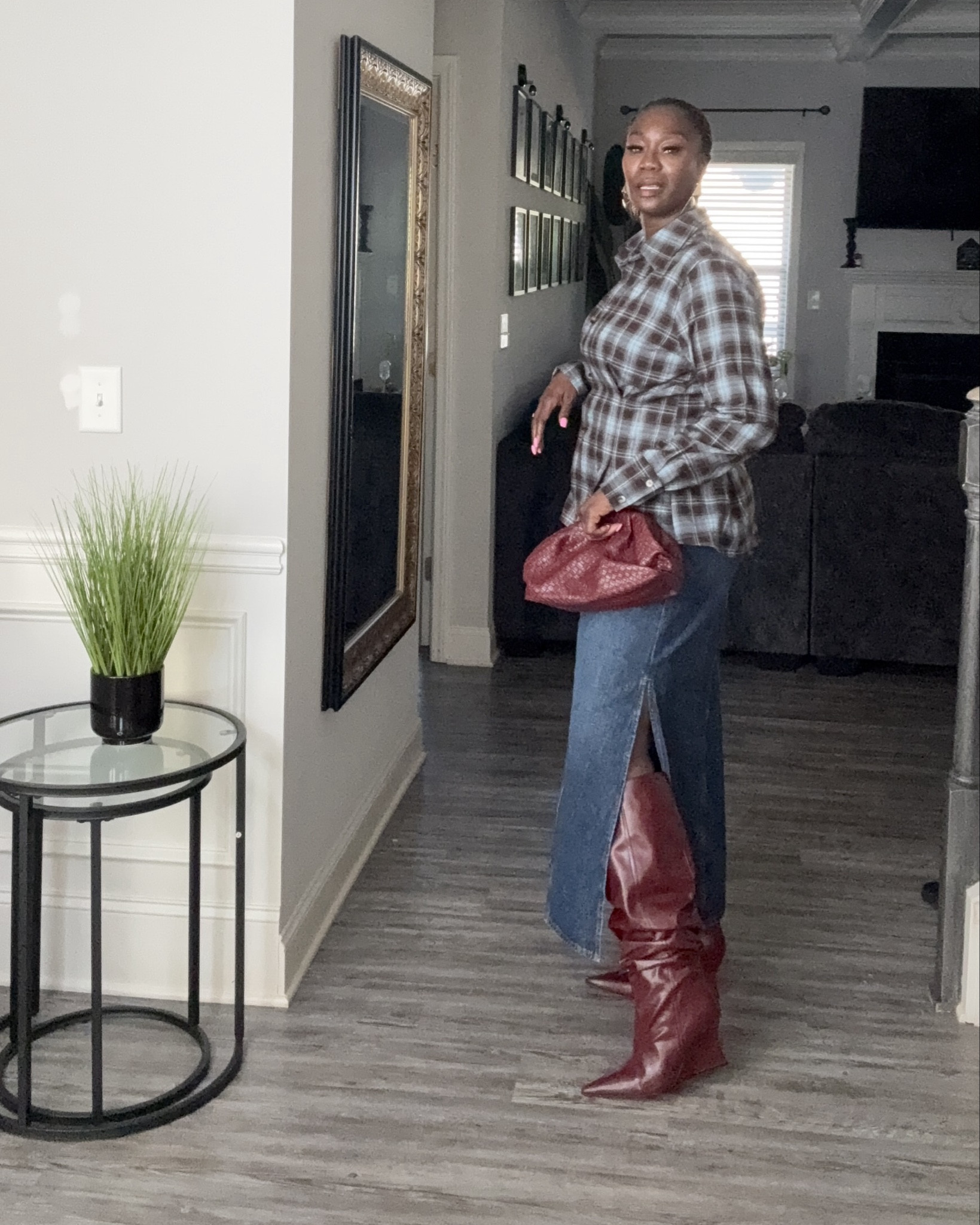 Burgundy Wine boots 

#LTKBeauty #LTKMidsize #LTKTall