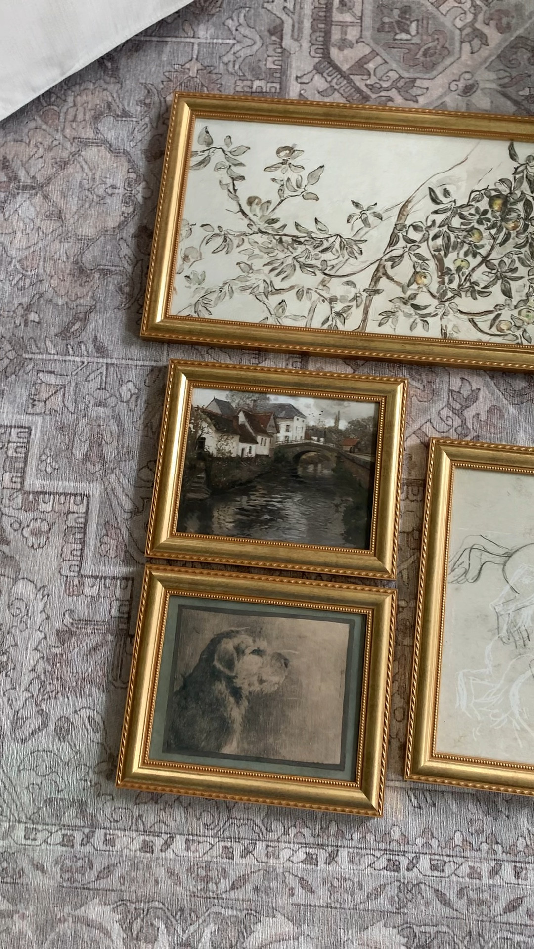 Frames are from Frame It Easy 🤎

Frame No.1
Art size: 5x7", Frame Size: 7 1/8 x 9 1/8"
Style: Dayton, in Cocoa

Frame No. 2 
Art Size: 10x8", Frame Aize: 12 1/4"x10 1/4"
Style: Granby, in Gold

Frame No.3 
Art Size: 10x8", Frame Size: 12 1/4" x 10 1/4"
Style: Granby, in Gold

Frame No.4
Art Size: 28x14", Frame Size: 30 1/4"x 16 1/4"
Style: Granby, in Gold

Frame No.5 
Art Size:28x12", Frame Size: 30 1/4"x 14 1/4"
Style: Granby, in gold

All frames cover are non-glare acrylic with art print paper. Prints are from Etsy.  

Use my link frameiteasy.com/chalovescafe for 10% off in your order.

#LTKhome