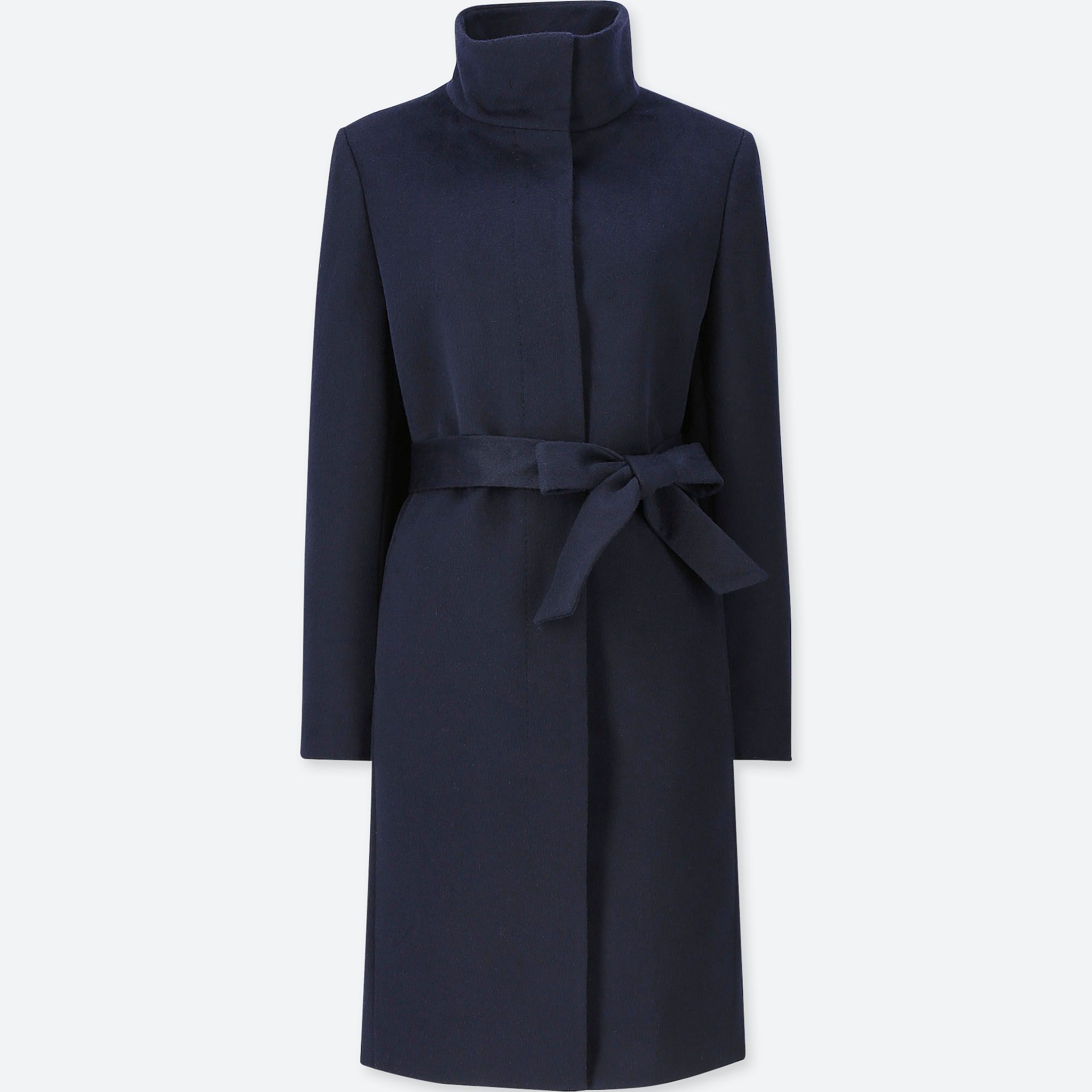 WOMEN CASHMERE BLENDED STAND COLLAR COAT | UNIQLO (US)