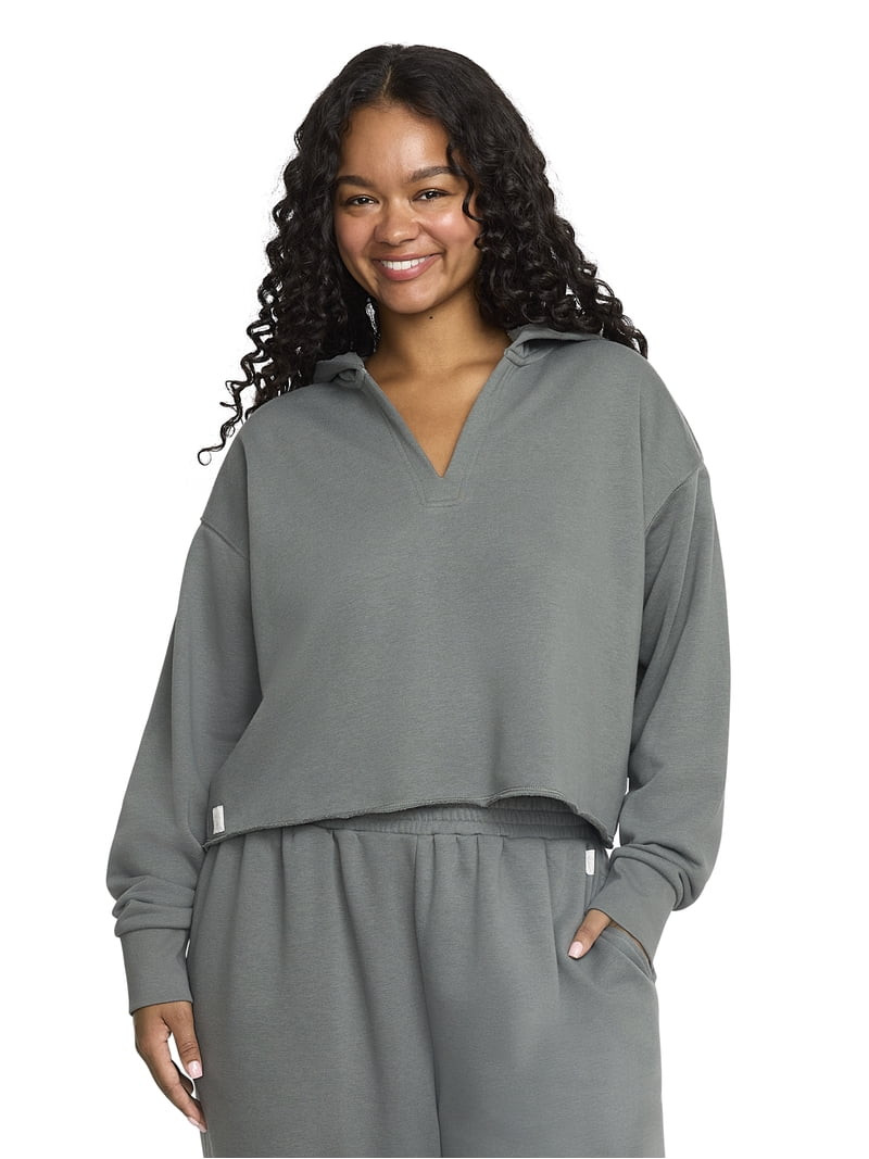 Mills by Millie Bobby Brown Women's Cropped Hoodie, Sizes XXS-XXL | Walmart (US)