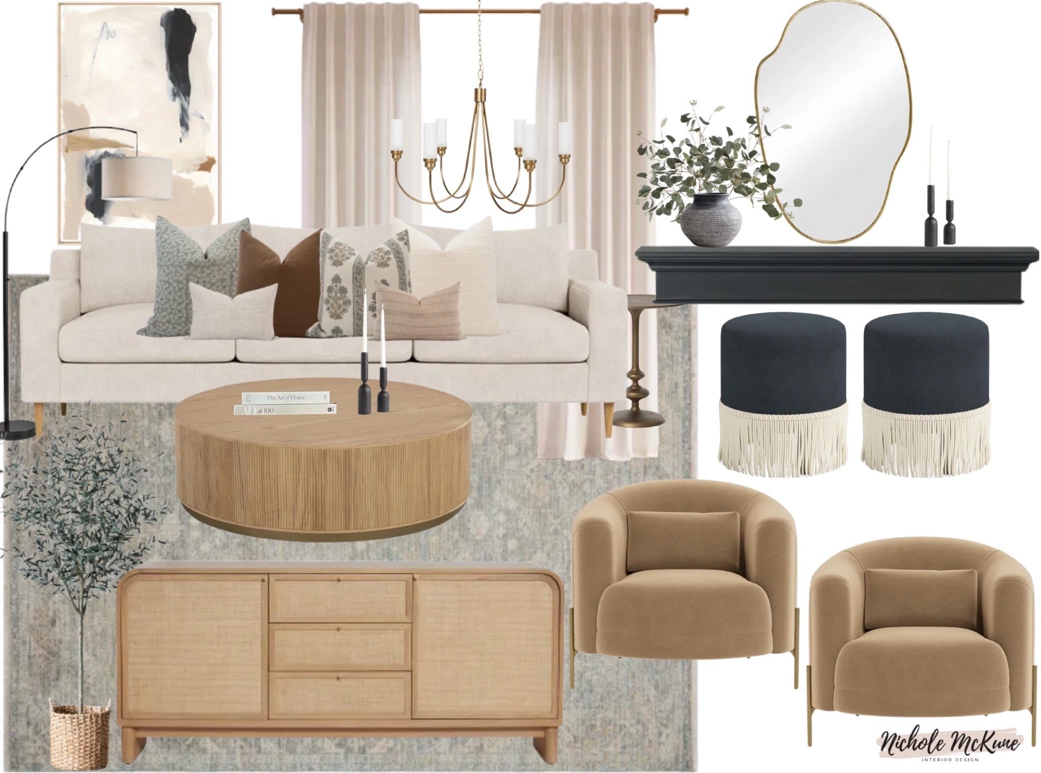 Soft neutrals, warm wood, and sculptural curves—this is organic modern living done right ✨
I designed this space to feel cozy yet elevated with a creamy sofa, layered neutral pillows, natural wood coffee table, brass lighting, and plush accent chairs. Every piece works together to create a timeless living room that feels inviting and polished.
Tap to shop the sofa, chairs, coffee table, lighting, rug, and decor to recreate this look in your own home.

#LTKHome #LTKLivingRoom #LTKFinds #OrganicModernHome #NeutralLivingRoom #WarmModern #LivingRoomDecor #HomeDesignInspo #DesignerStyle #LTKSale
