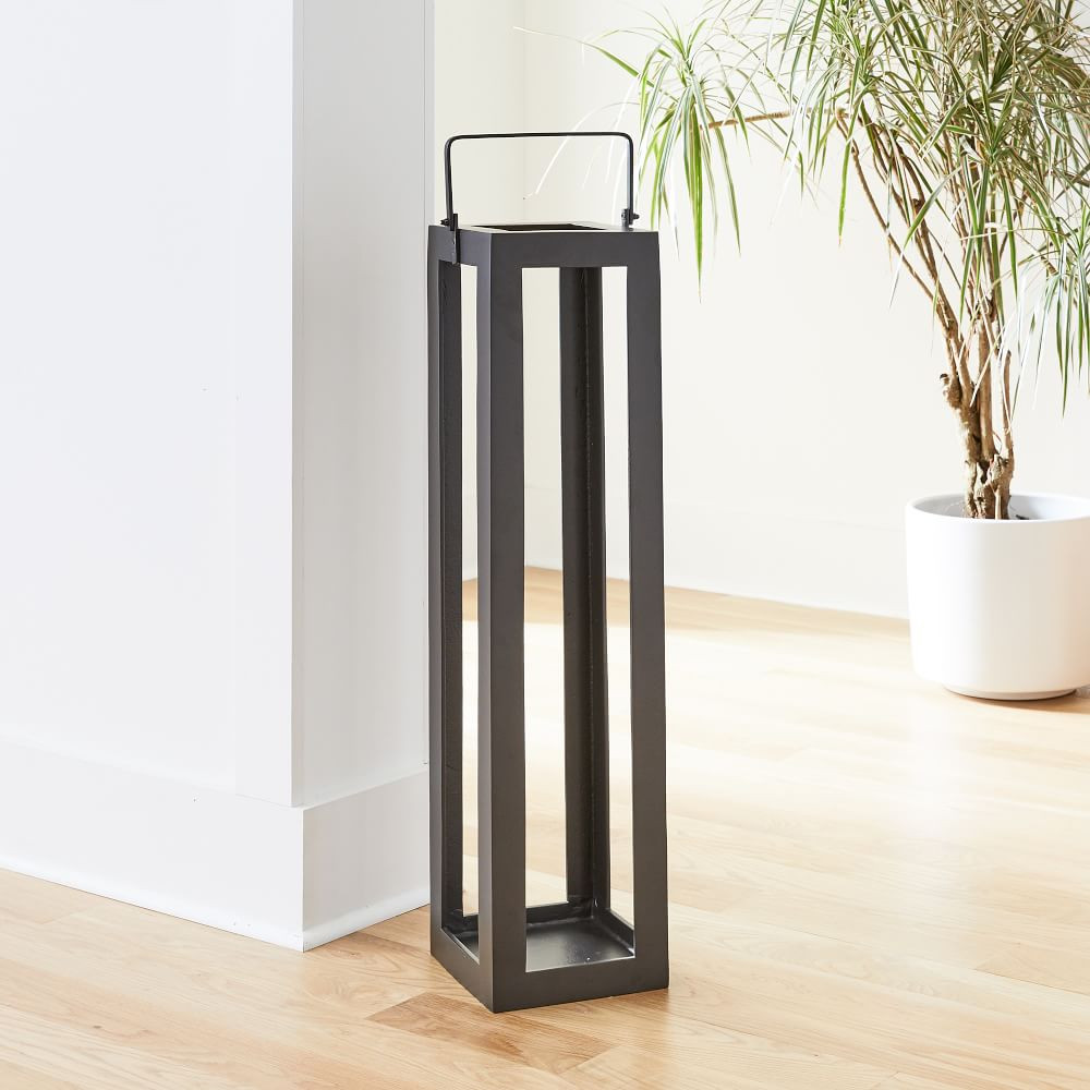 Tall Outdoor Lanterns, Antique Bronze, 32&amp;quot; | West Elm (US)