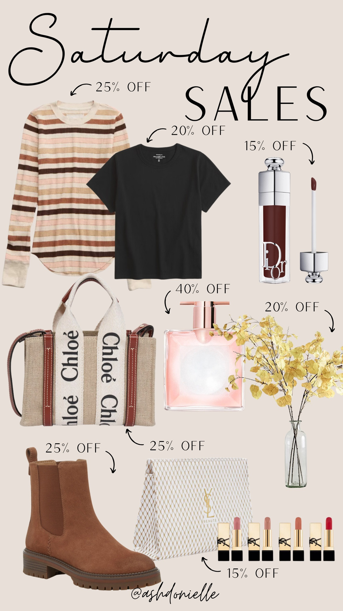 Saturday Sales!

saturday deals, saturday sale finds, bestselling beauty, fall fashion, purse, fall shoes, boots, styling tip

#LTKSeasonal #LTKBeauty #LTKStyleTip