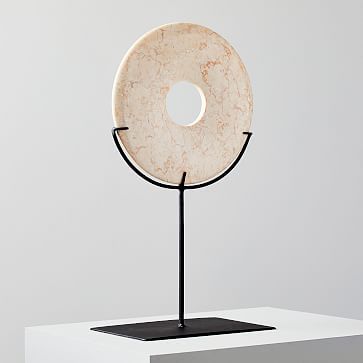 Marble Disc on Stand, Large | West Elm (US)