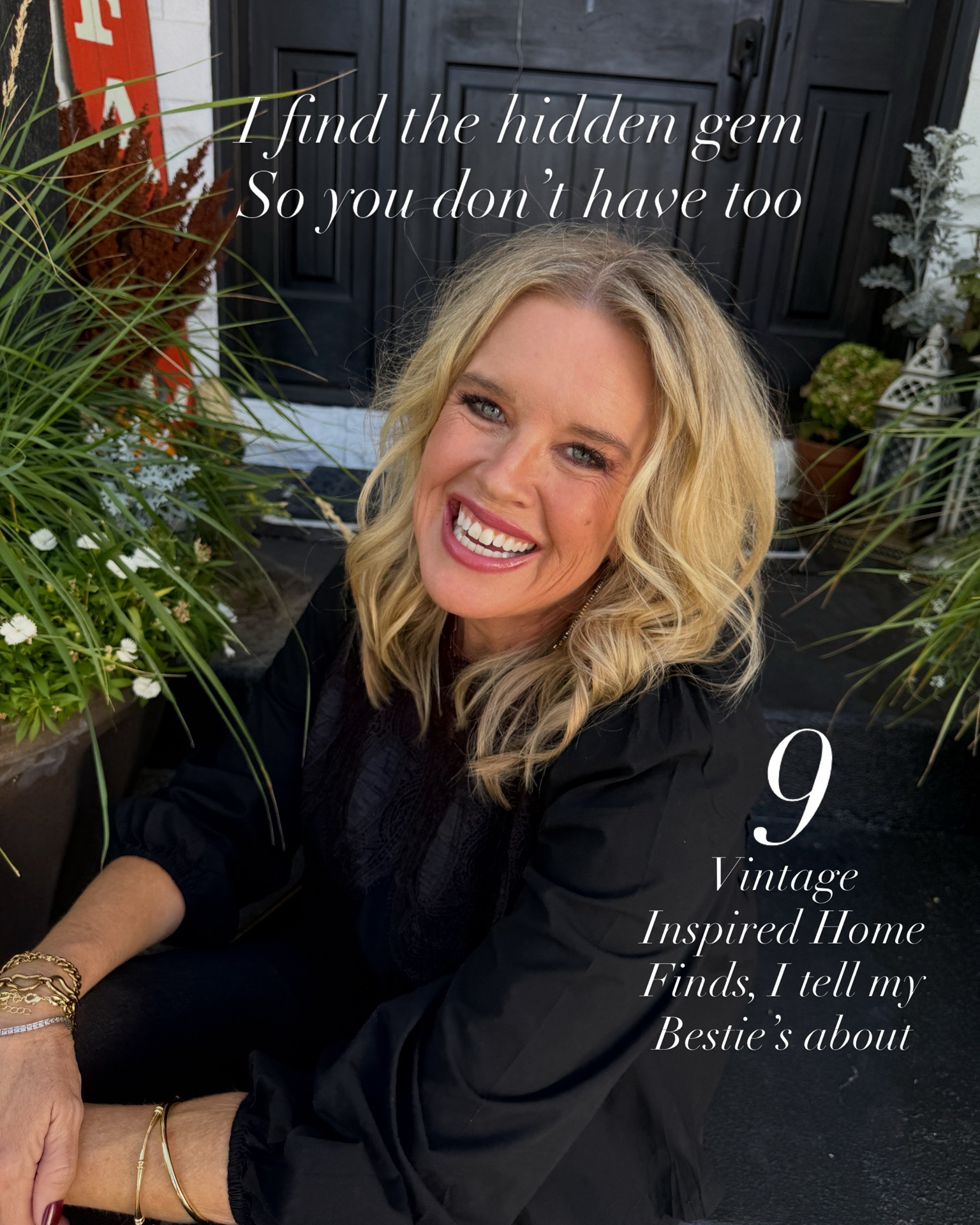 I find the hidden gems, so you don’t have to. 

9 Affordable 
 “Vintage Inspired” Home finds
I tell me “Besties’s about”…

-Tea Strainer you’ll give as gifts
-Magnetic Brass measuring spoons
-Cutest drying rack
-Honey/Syrup dispenser 
-dish soap/handsoap/candle holder 
-Table lamps
-French sea salt
-Beautiful safe pans
-Mirror we all need over 40

#LTKOver40 #LTKHome #LTKstorytime