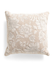 20x20 Beaded Embroidered Floral Pillow | Global Home | Marshalls | Marshalls