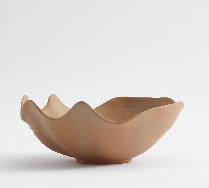 Terracotta Clam Decorative Bowl | Pottery Barn (US)