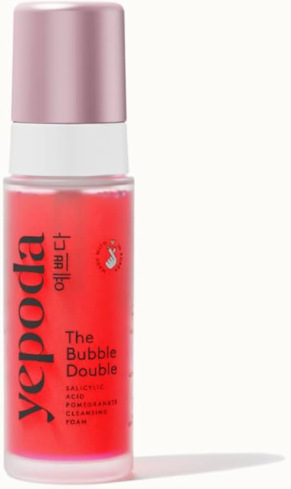 Yepoda Cleansing Foam - THE BUBBLE DOUBLE, Facial Cleanser with Pomegranate and Salicylic Acid, g... | Amazon (UK)