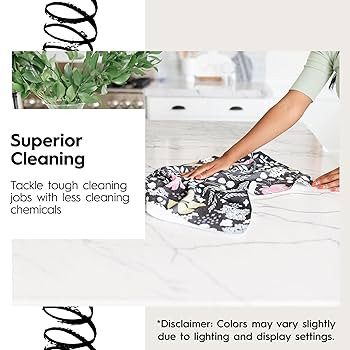 GEOMETRY Kitchen Tea Towels - Quick Dry Microfiber Dish Towels for Kitchen - Checkmate 18" x 30" ... | Amazon (US)