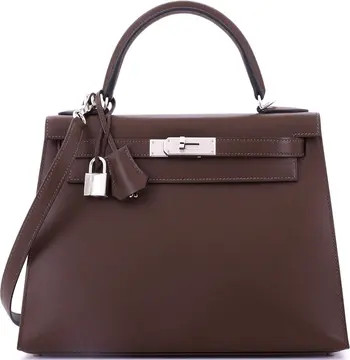 Kelly Handbag Brown Madame with Palladium Hardware 28 | Nordstrom