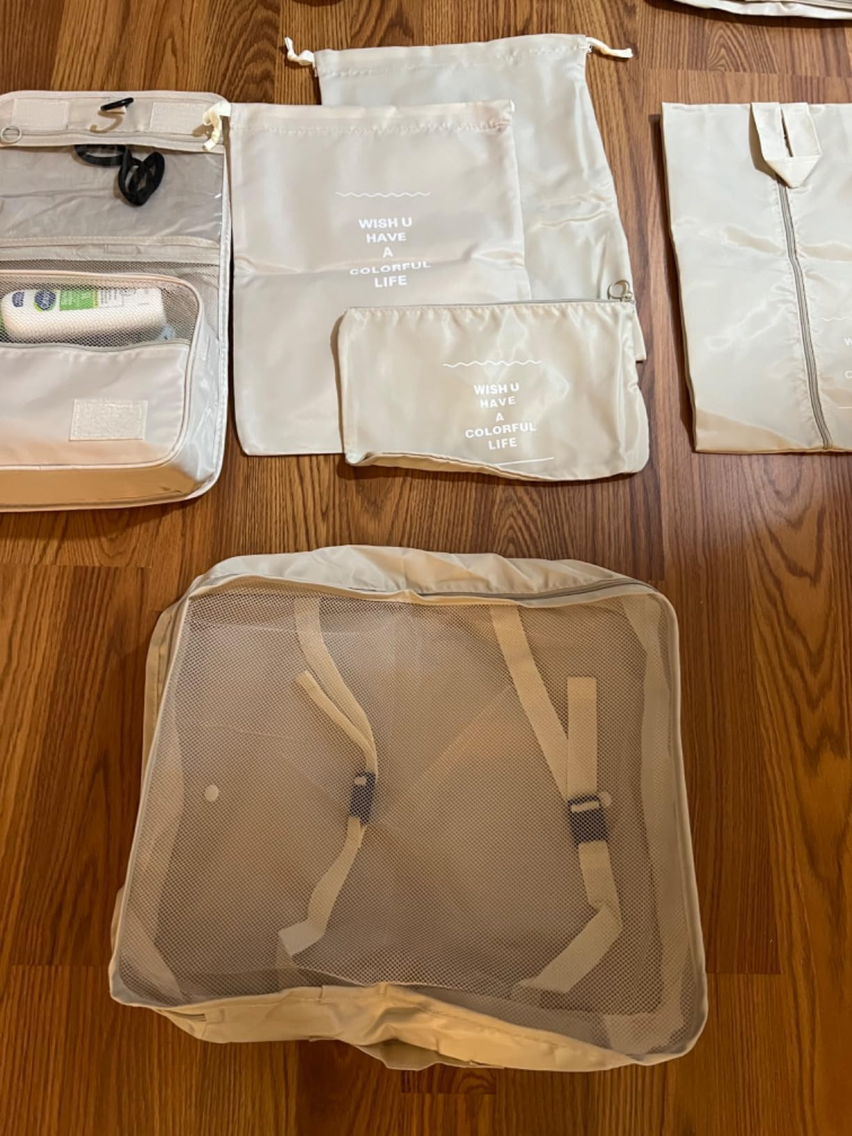 Packing Cubes for Travel - 8 Set Luggage Organizer Bags for Family, Mesh Breathable Travel Packin... | Amazon (US)