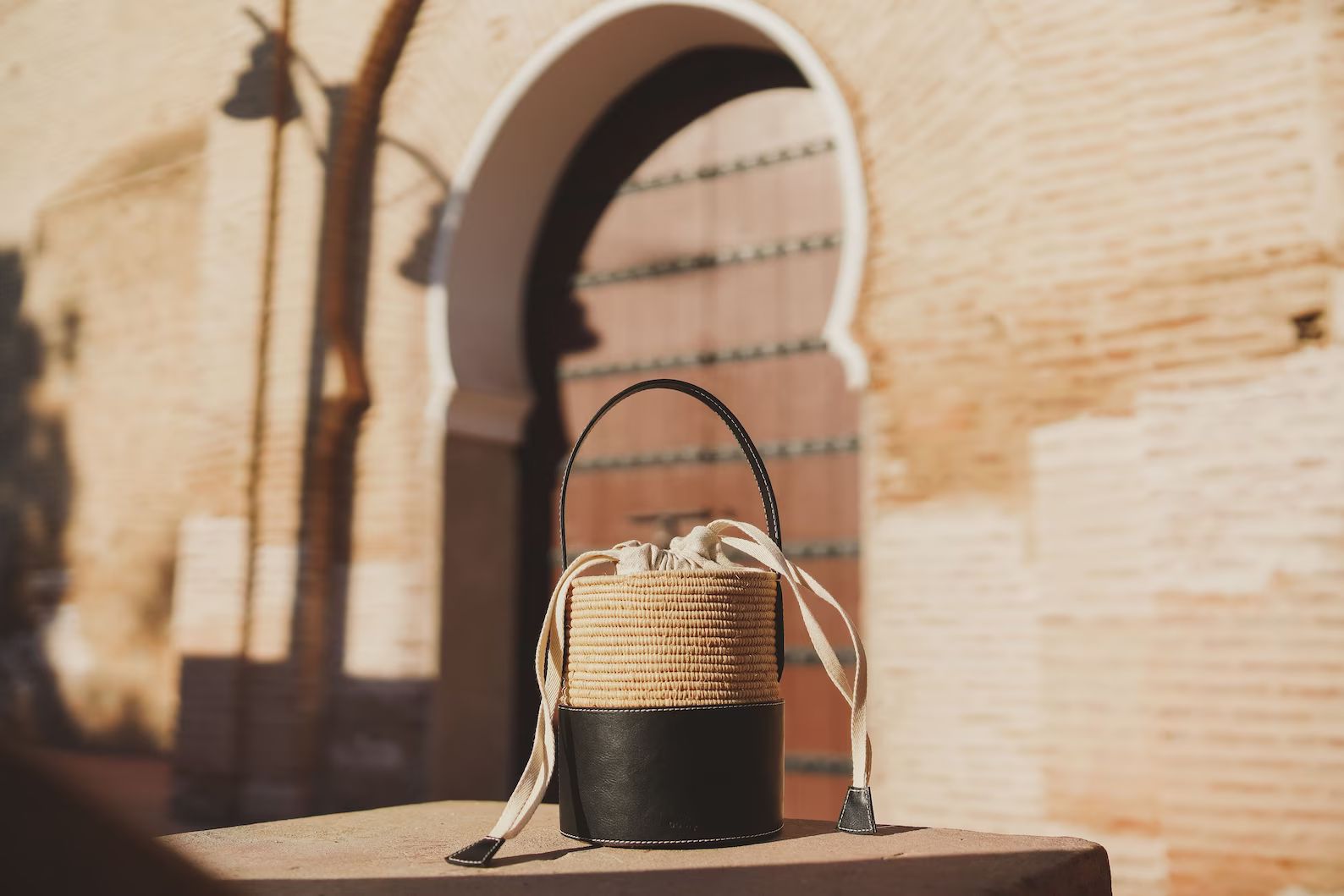 Natural raffia bucket bag moroccan hand woven raffia bucket | Etsy | Etsy (US)