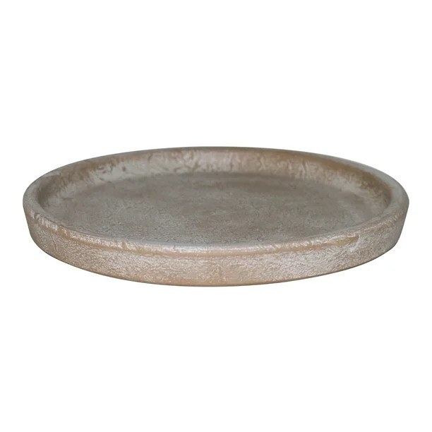 Better Homes & Gardens 6 in. Hand-painted Brown Earthenware Saucer - Walmart.com | Walmart (US)