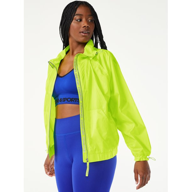 Love & Sports Women's Cropped Lightweight Jacket - Walmart.com | Walmart (US)