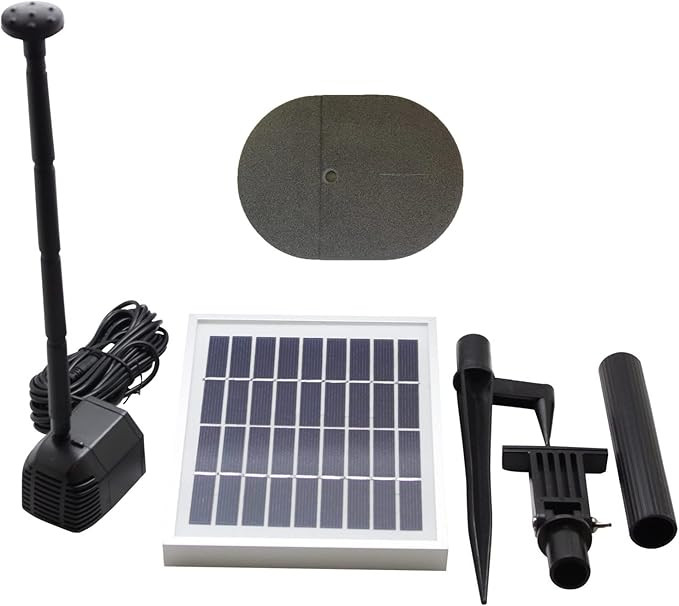 ASC Solar Water Pump Kit for Fountain Pool and Pond (2.5W No Battery) | Amazon (US)