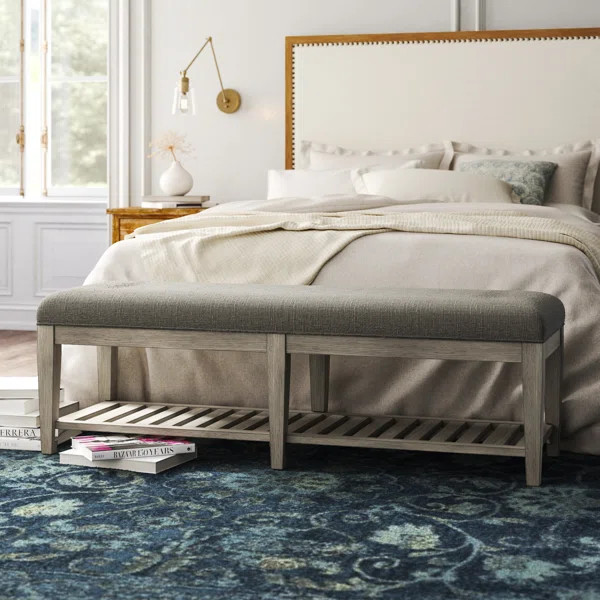 Marion Upholstered Shelves Storage Bench | Wayfair North America