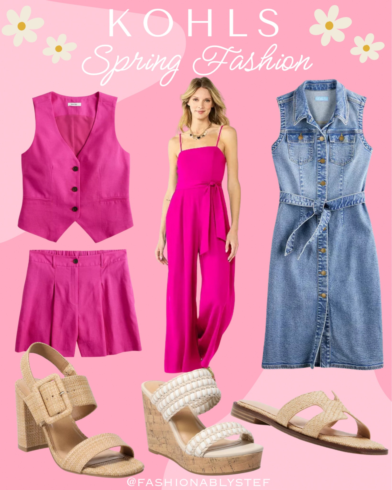 KOHLS Spring Outfit! 🌸💕

Kohls outfit, kohls spring fashion, spring outfit, sleeveless vest, vest outfit, denim dress, pink jumpsuit, spring shoes, two piece outfit, two piece set



#LTKsalealert #LTKSeasonal #LTKfindsunder100