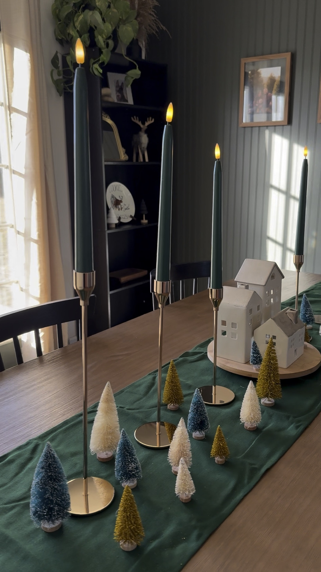 Green tapered candles, battery operated lights, battery operated candles, gold candle holder, thanksgiving table setting, Christmas table setting, holiday tablescape, amazon home, amazon finds

#LTKHoliday #LTKSeasonal #LTKHome