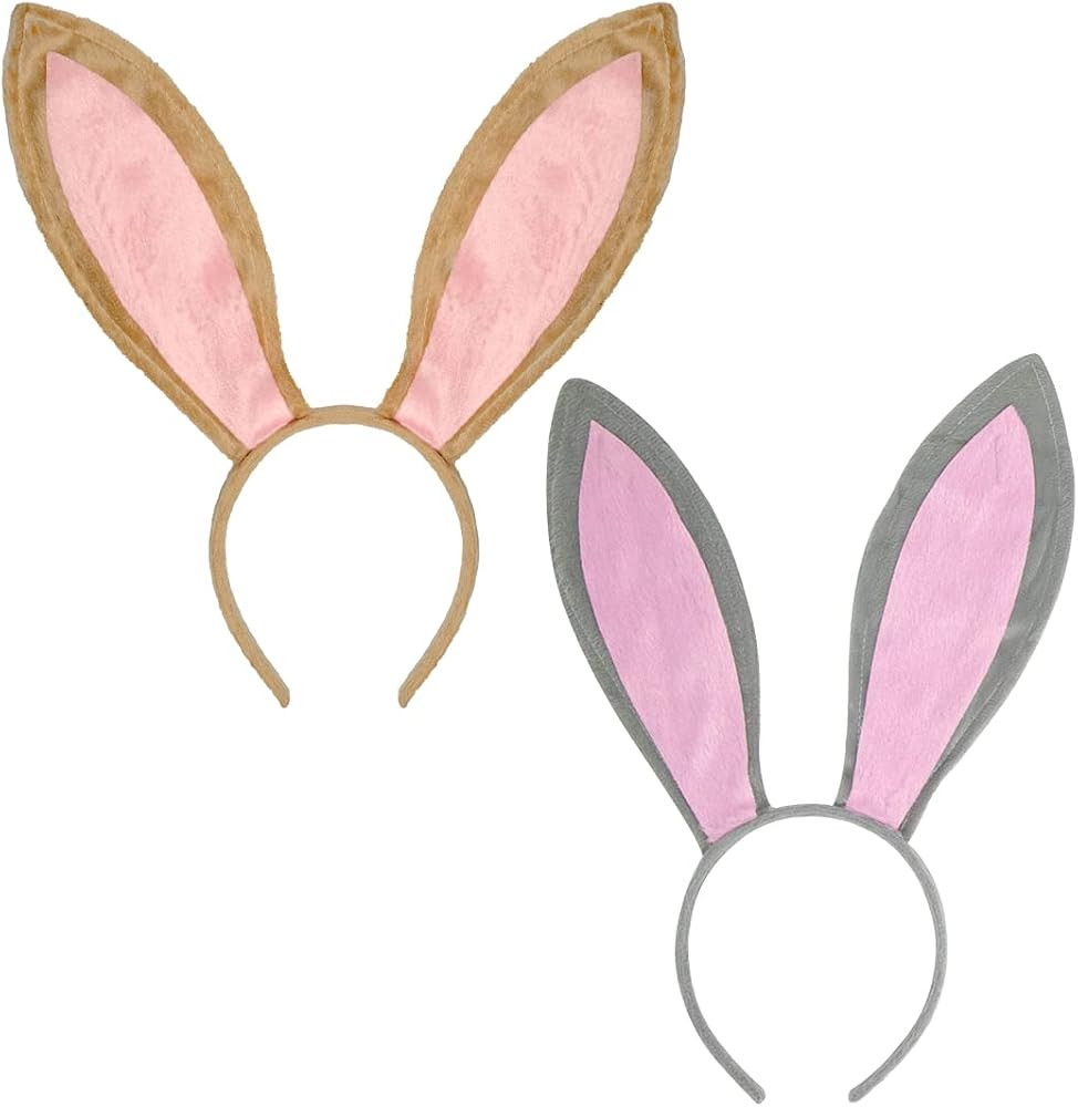 Funcredible Bunny Ears Headband - 2 Pack Bendable Rabbit Ears for Women, Men and Kids - Bunny Ear... | Amazon (US)