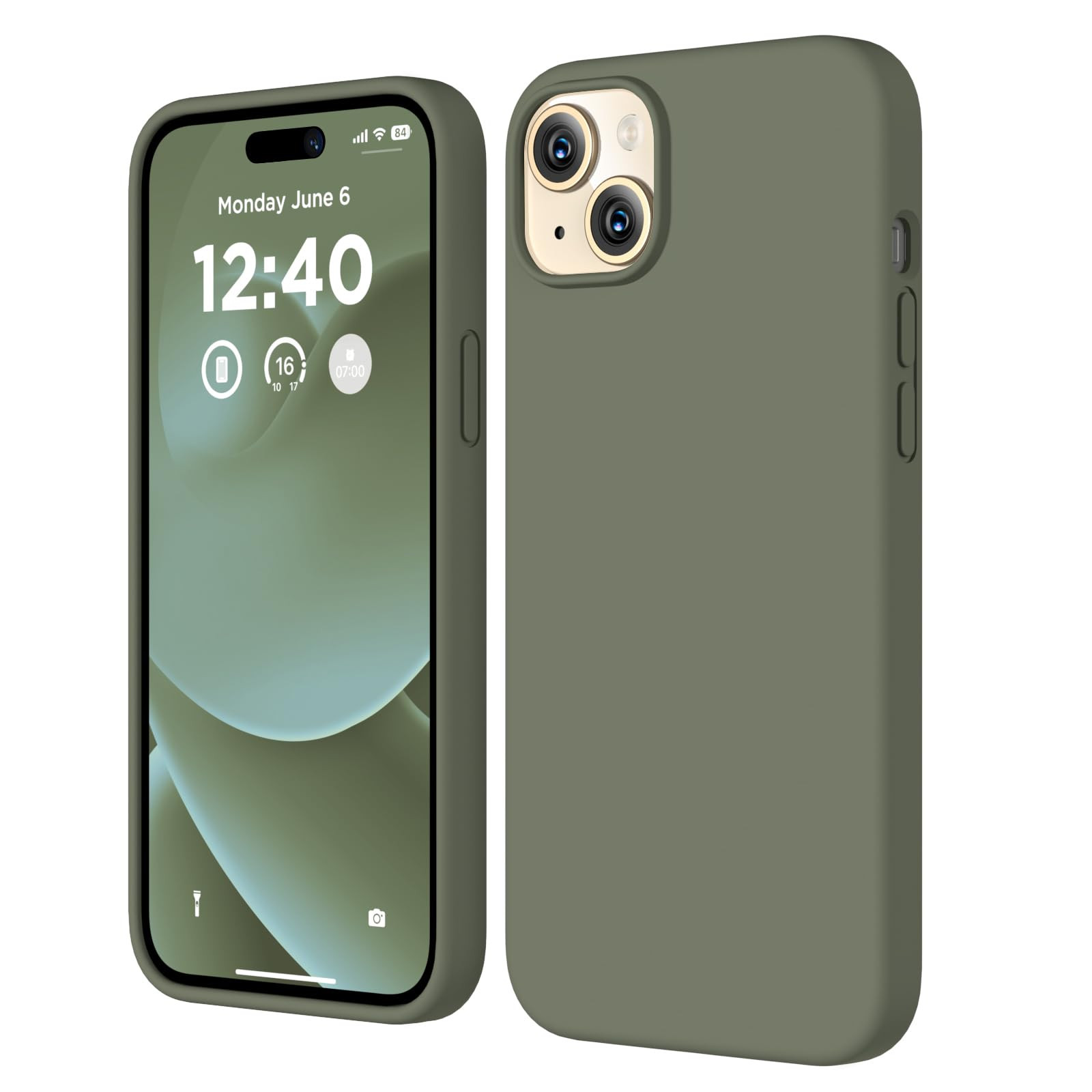 Compatible with iPhone 15 Case, Liquid Silicone Case, Full Body Shockproof Protective Cover [Soft... | Amazon (US)