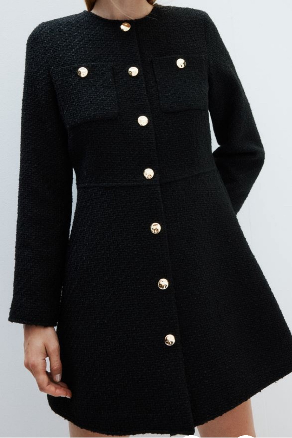 Black boucle dress....demure ❤️😂

#LTKStyleTip #LTKSaleAlert #LTKFindsUnder100