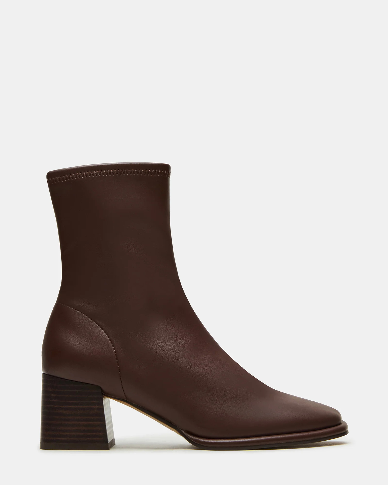 Steve Madden Women's Pammy Block Heel Booties - Brown - Size 7.5 - Suede | Steve Madden (US)