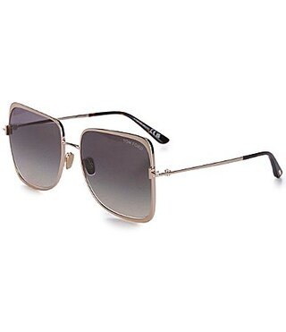 TOM FORD Women's Tara 57mm Square Sunglasses - Shiny Rose Gold/Gradient Smoke | Dillard's