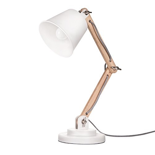 Tomons Natural Wood Desk Lamp, Vintage Table Lamp for Bedside, Workroom, Cabinet, Studio, Cafe, Livi | Amazon (US)