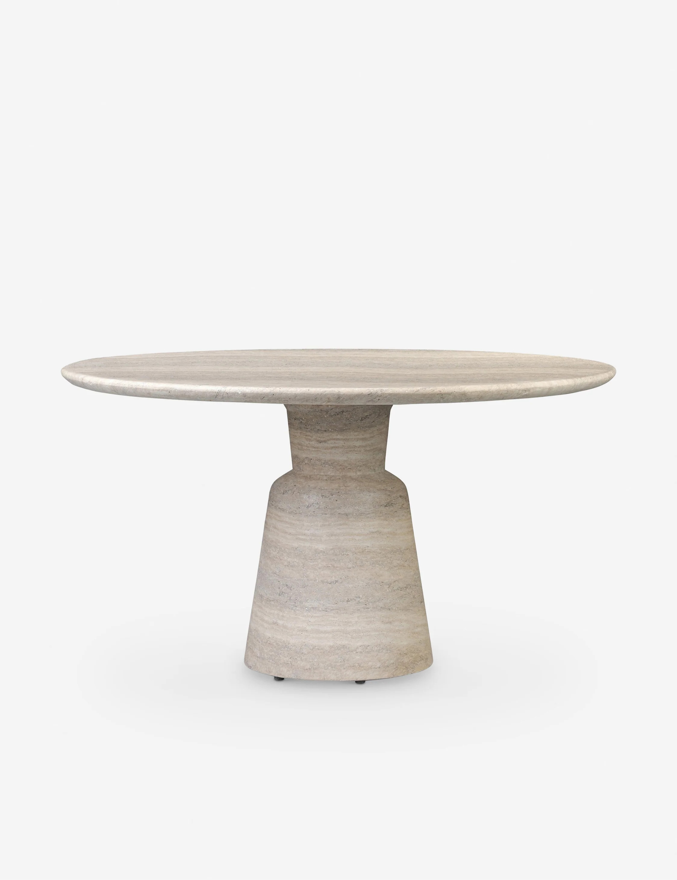 Marsh Indoor / Outdoor Round Dining Table by Amber Lewis x Four Hands, Sandy Gray | Lulu and Georgia 
