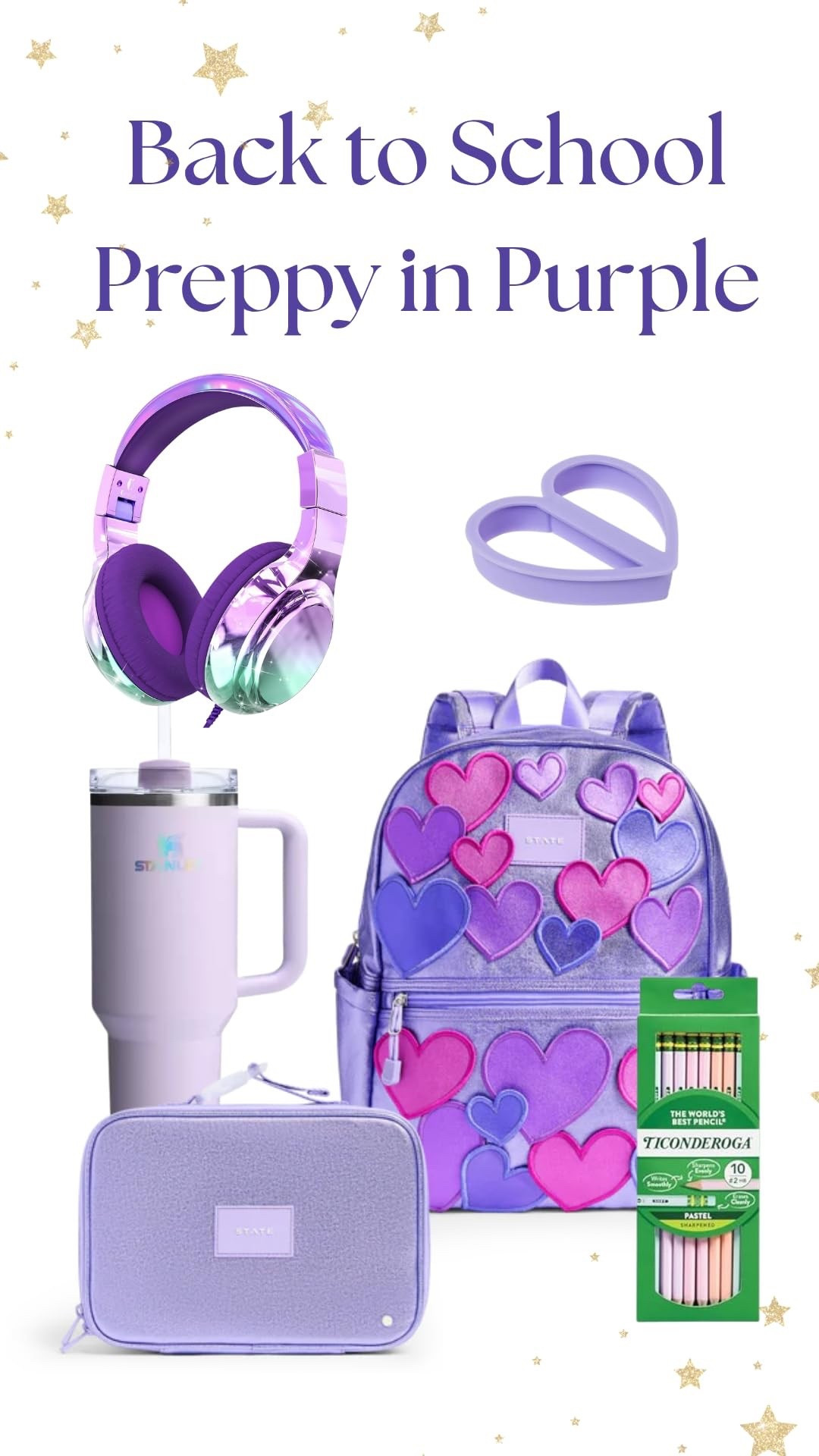 Preppy in Purple 💜📚
Back to school never looked so cool! From heart-covered backpacks to pastel pencils, a matching Stanley, and the cutest lunch gear — we’re bringing all the bold, bright purple perfection to the school hallway this year. 💫 This look is equal parts fun and functional — and 100% ready for the first day!

#BackToSchool #PreppyStyle #LTKKids #LTKBackToSchool #SchoolSupplies #BackpackGoals #LunchboxInspo #GirlMomStyle #PurpleAesthetic #HeartDetails #FirstDayReady #SchoolGear #KidStyleInspo #CuteSchoolSupplies #LTKUnder100 #SchoolVibes #ClassroomReady #PastelPencils #BackToSchoolEssentials #ColorfulStyle 

#LTKSeasonal #LTKKids #LTKFamily