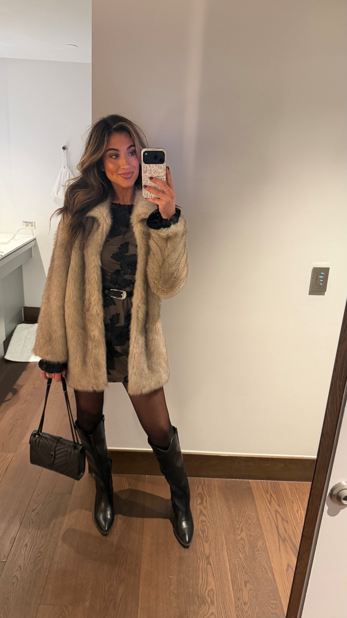 Aspen date night! #aspenoutfit #furcoat #furjacket 