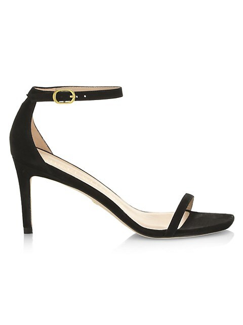 Stuart Weitzman Nudistcurve Suede High-Heel Sandals | Saks Fifth Avenue