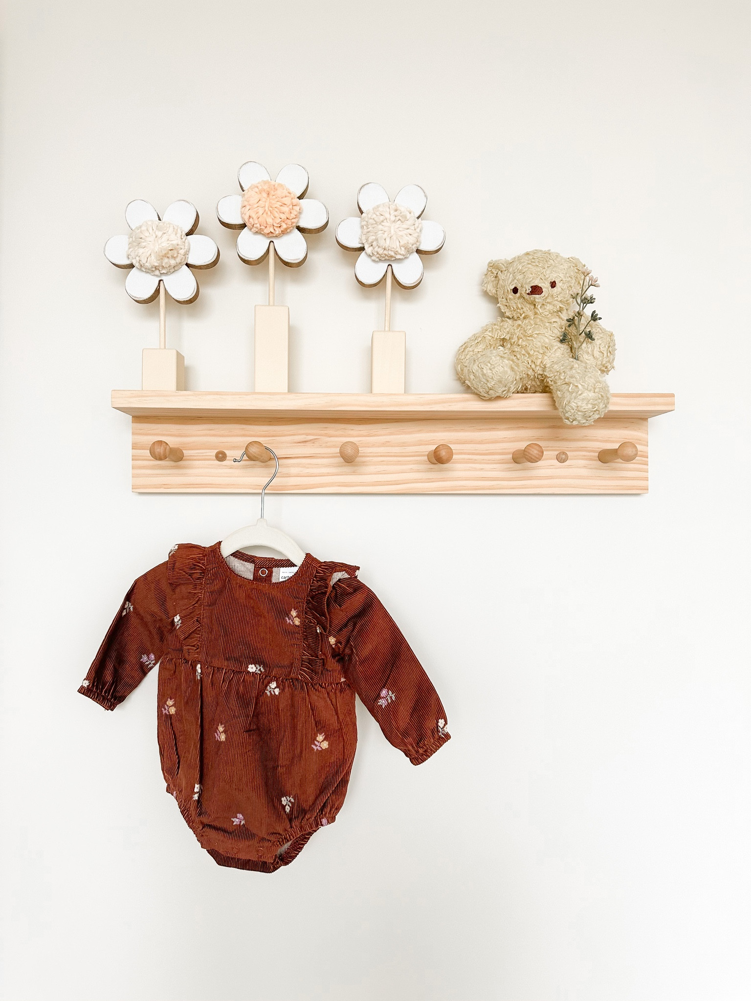 Wooden Peg Shelves for Nursery / Baby girl nursery decor 

#LTKbaby #LTKhome #LTKkids