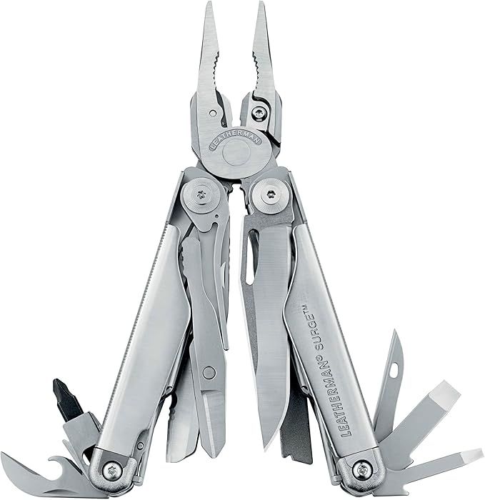 LEATHERMAN, Surge Heavy Duty Multitool with Premium Replaceable Wire Cutters and Spring-Action Sc... | Amazon (US)