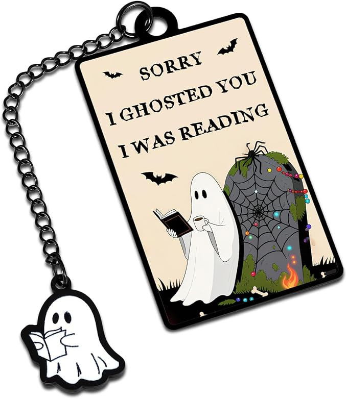 Horror Spooky Bookmark, Halloween Bookmark, Ghost Spooky Gifts for Women, Boo Basket Stuffers for... | Amazon (US)