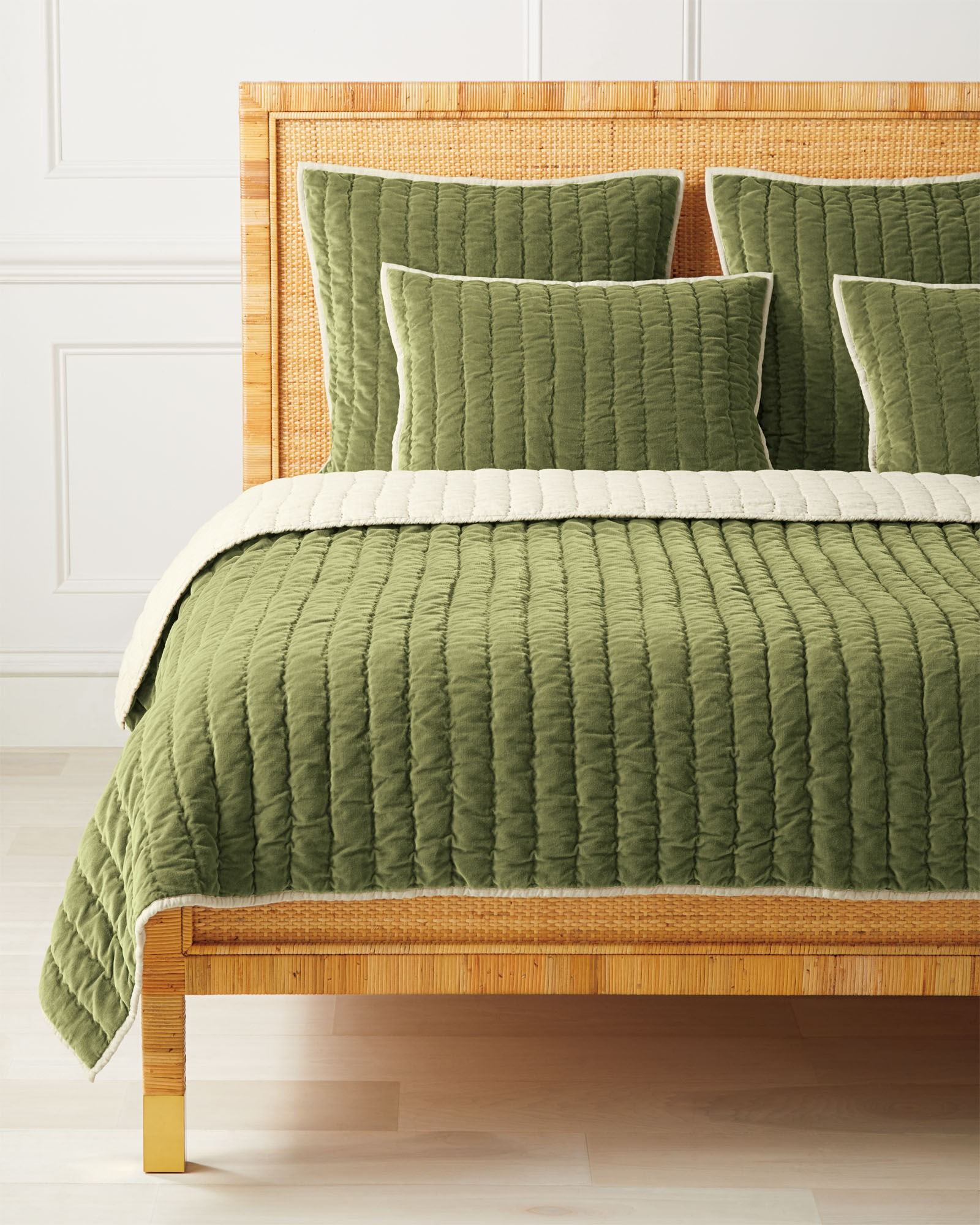 Delwood Velvet Quilt | Serena and Lily